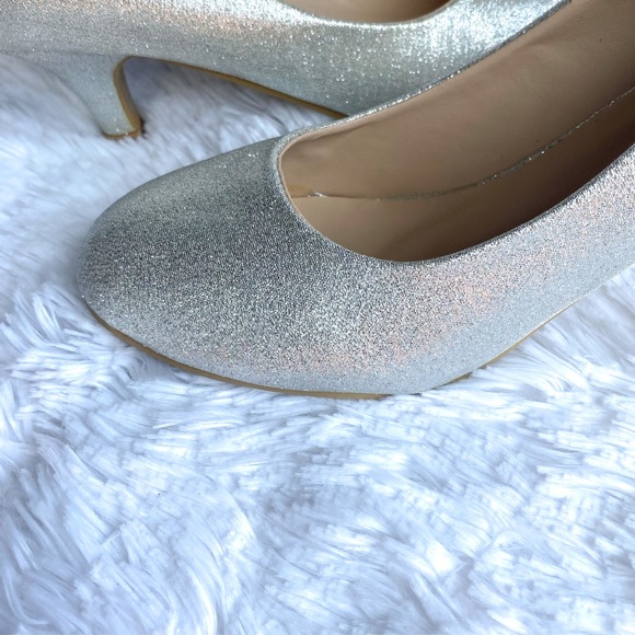 Silver Closed Toe Dress Heel - Picture 2 of 2